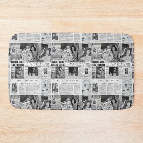 Item preview, Jacqueline "Jackie" Kennedy Onassis Newspaper Collage designed and sold by itsmebecca.