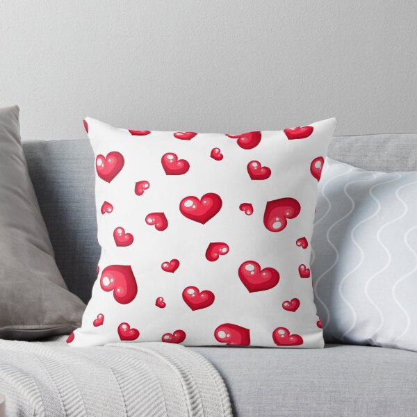 Item preview, Valentine’s day red hearts on white designed and sold by Naddya.