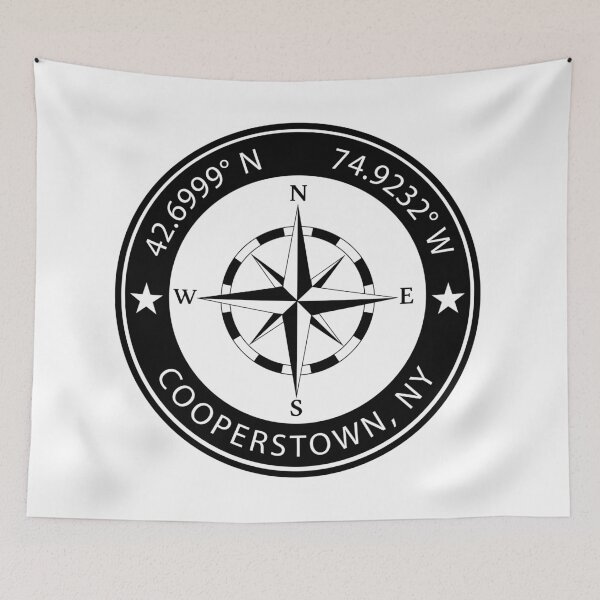 Item preview, Cooperstown, New York Geographical Coordinates designed and sold by TeeOhGraphics.