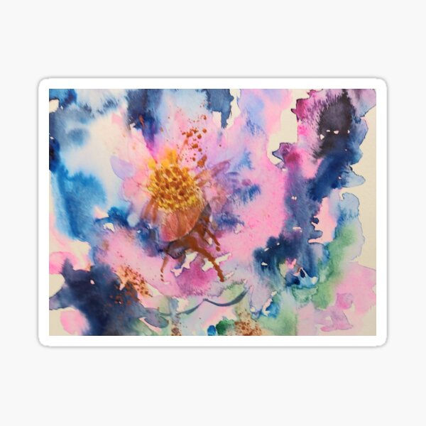 Abstract Flower Sticker