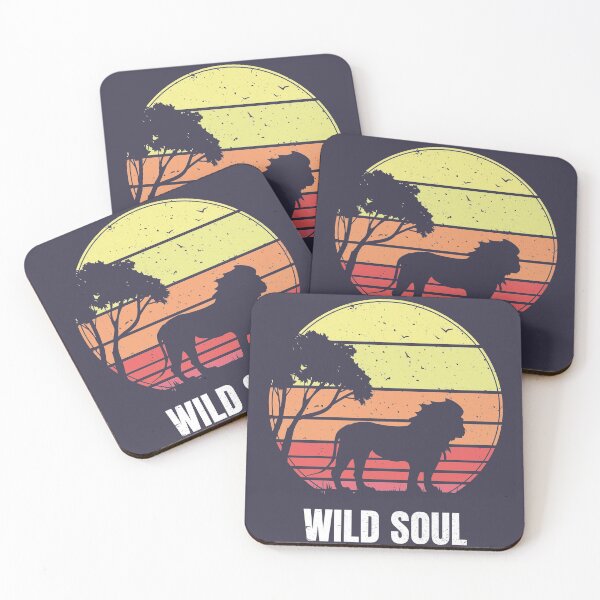 Item preview, Wild Lion Vintage Sunset Retro - Wild Soul designed and sold by faudeltn.