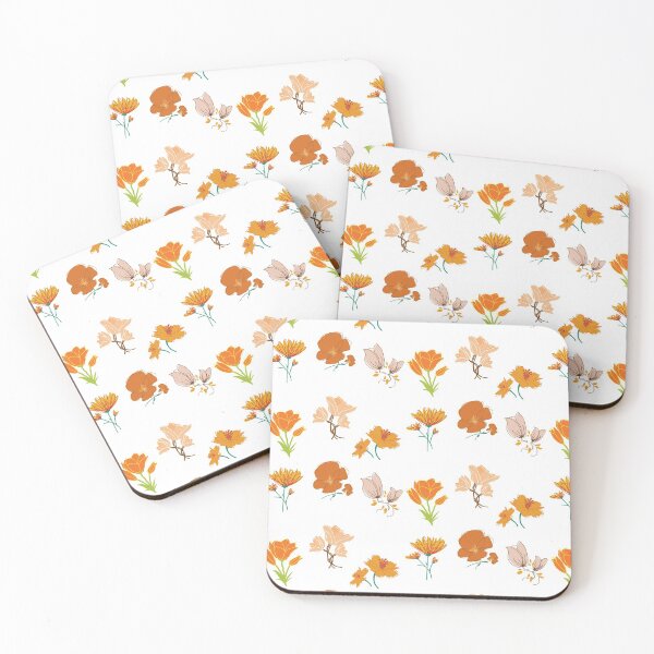 Item preview, Orange flower sticker pack designed and sold by megan1007.