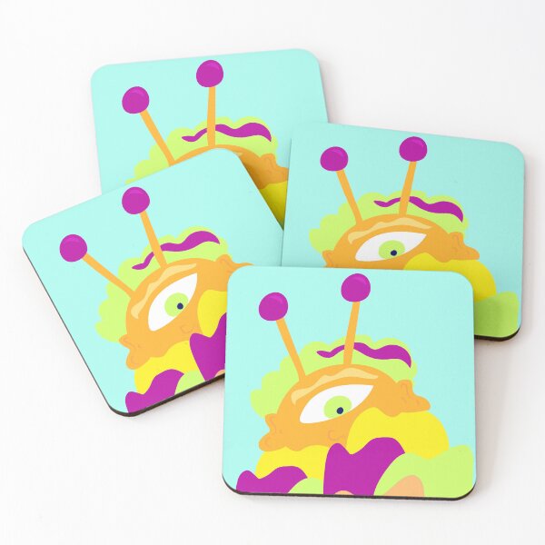 Item preview, Colorful alien and mountains  designed and sold by Gabrielle Freitas.
