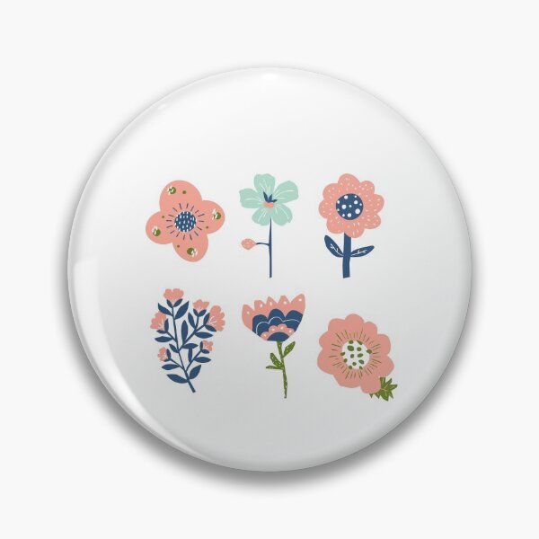 Item preview, Pink and navy flowers designed and sold by megan1007.