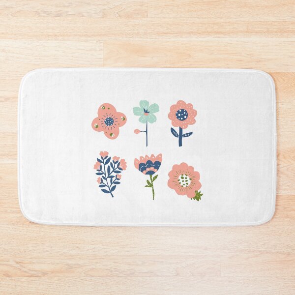 Item preview, Pink and navy flowers designed and sold by megan1007.