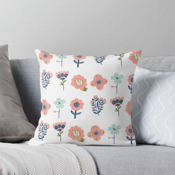 Item preview, Pink and navy flowers designed and sold by megan1007.