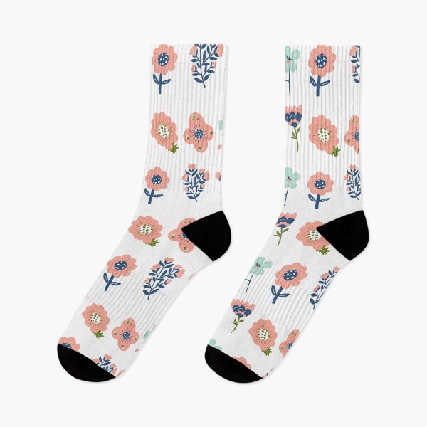 Item preview, Pink and navy flowers designed and sold by megan1007.
