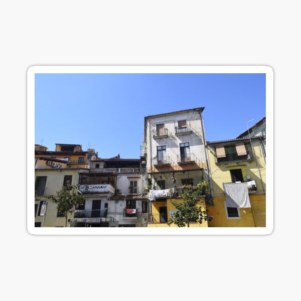 "Cosenza Calabria Italy Houses" Sticker for Sale by johnseverino