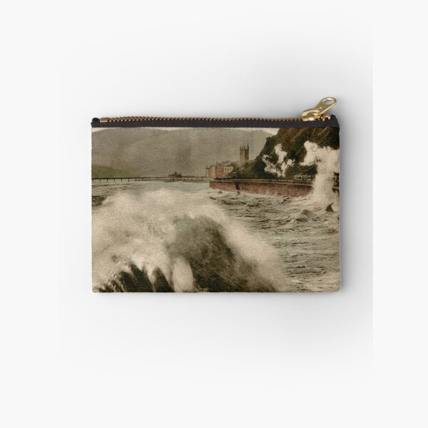 Item preview, Vintage Teignmouth Devon seaside stormy weather train designed and sold by aapshop.