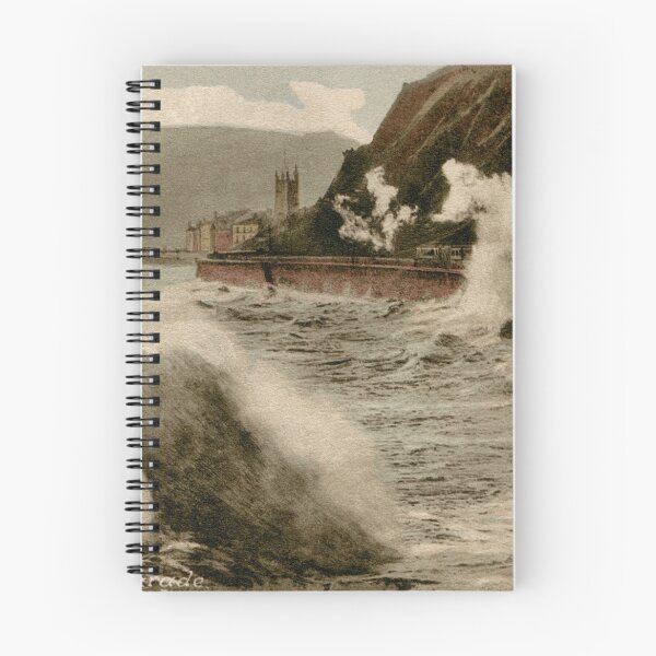 Item preview, Vintage Teignmouth Devon seaside stormy weather train designed and sold by aapshop.
