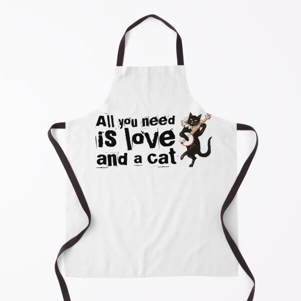 Item preview, All you need is love and a cat dancing black banjo cat designed and sold by auntfluffy.