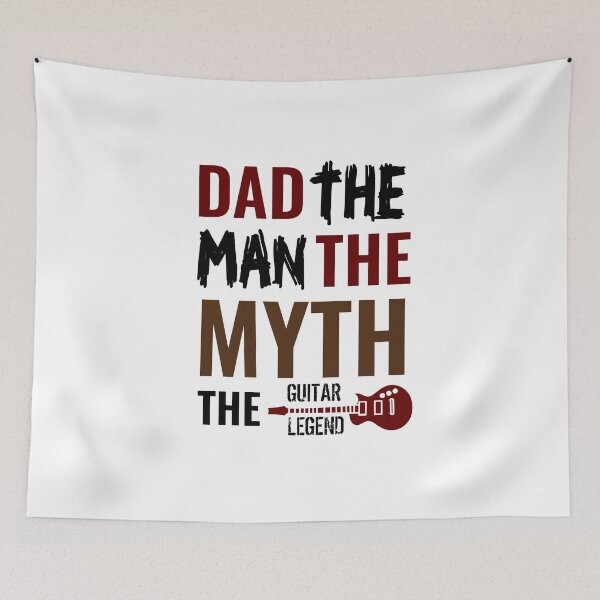 Item preview, dad the man the myth the guitar legend designed and sold by Beshtawi Store.