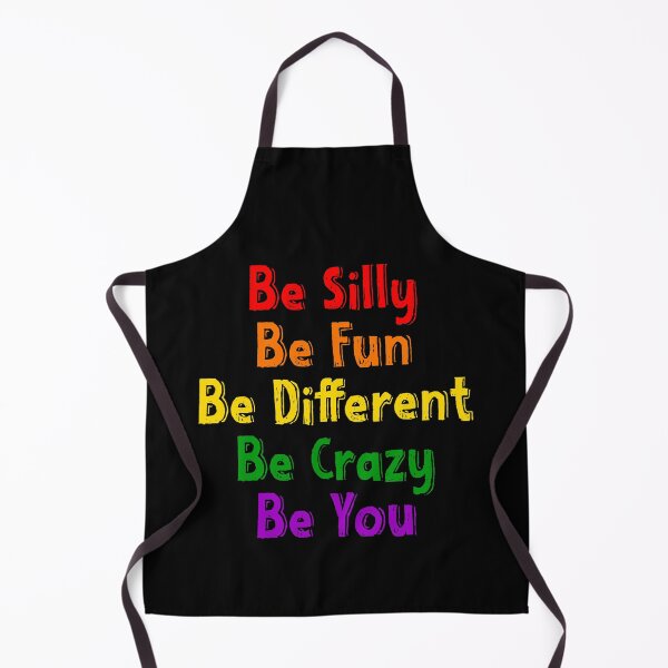 Item preview, LGBTQ Rainbow Be Silly Be Fun Be Different Be Crazy Be You designed and sold by TheButtonCrew.