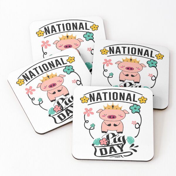 Item preview, National pig day - pig lovers designed and sold by Soul  ArtLove.