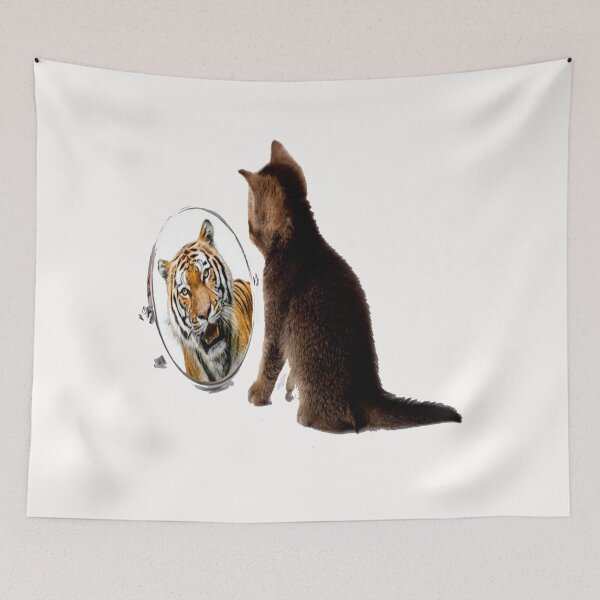 Item preview, Cat Vs Tiger designed and sold by YOUR-LOOK.
