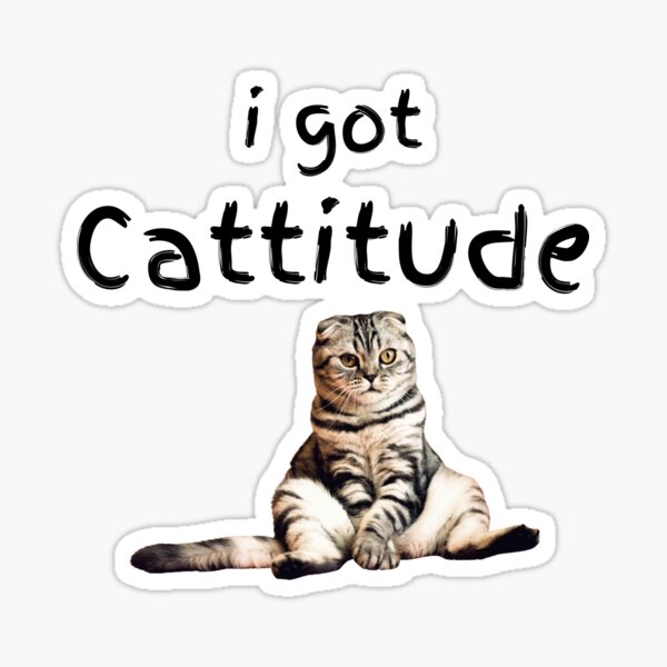 Aperçu de l'œuvre La vie de chat et de chien, j'ai Cattitude créée et vendue par passiveink.