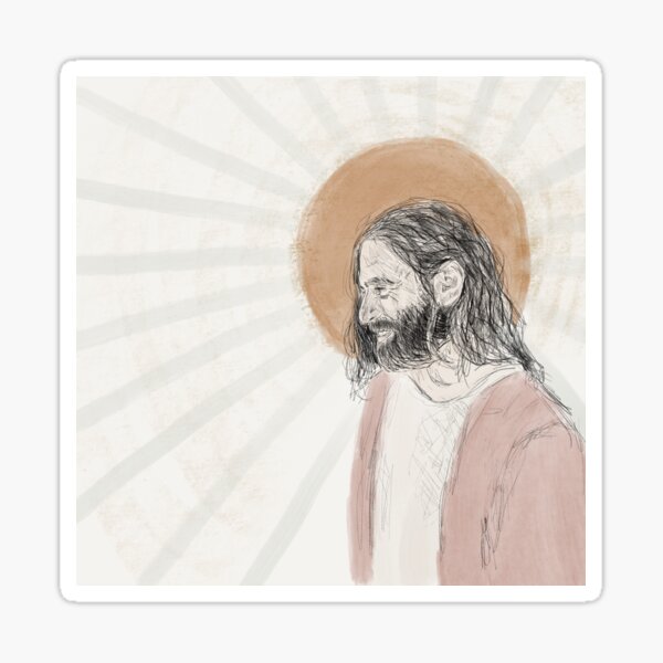 Item preview, Simple Minimalist Jesus Christ Sketch designed and sold by juvenilepeace.