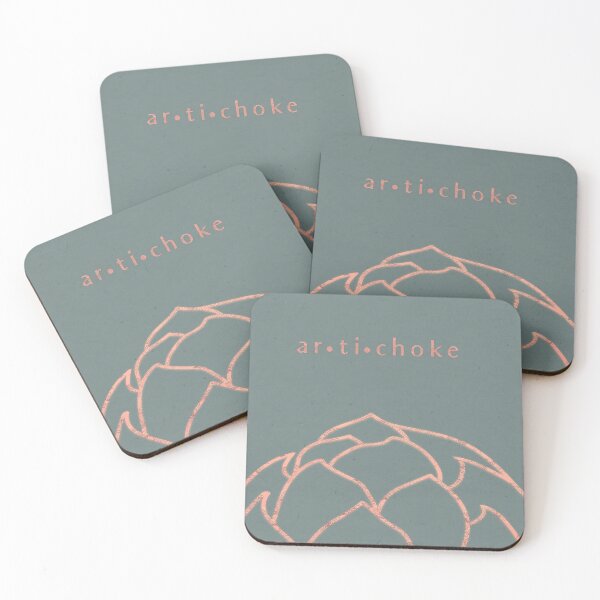 Item preview, Rose Gold & Sage Artichoke designed and sold by tuesdaytextiles.