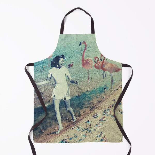 Item preview, Pandemic escape // retro beach holiday surreal collage artwork designed and sold by Dorota Nowacka.