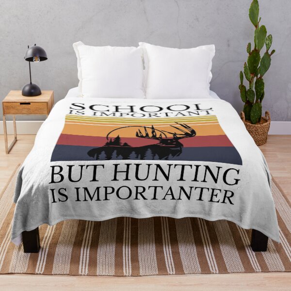Item preview, Retro hunting is more importanter than school deer shirt designed and sold by Wingo-Designs.