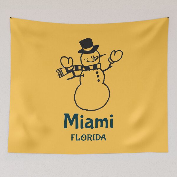 Item preview, Miami Florida Snowman designed and sold by Taumaturgo.