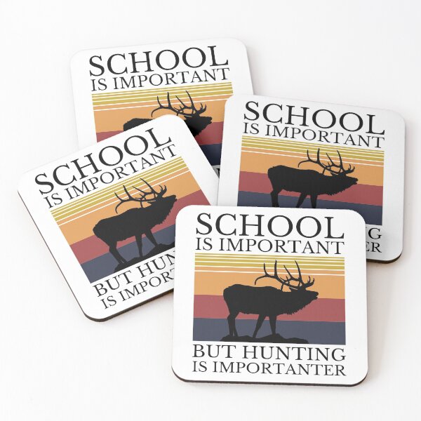 Item preview, Retro hunting is more importanter than school elk shirt designed and sold by Wingo-Designs.