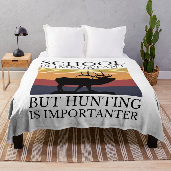 Item preview, Retro hunting is more importanter than school elk shirt designed and sold by Wingo-Designs.