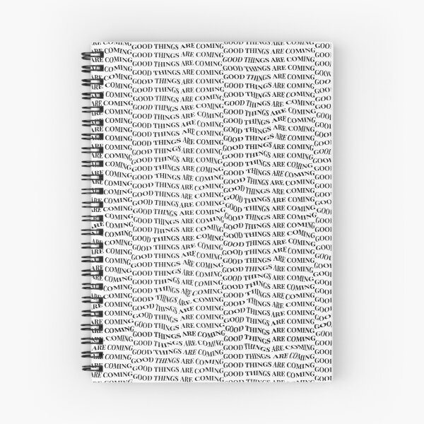 Item preview, Good Things Are Coming warped typography pattern designed and sold by juvenilepeace.