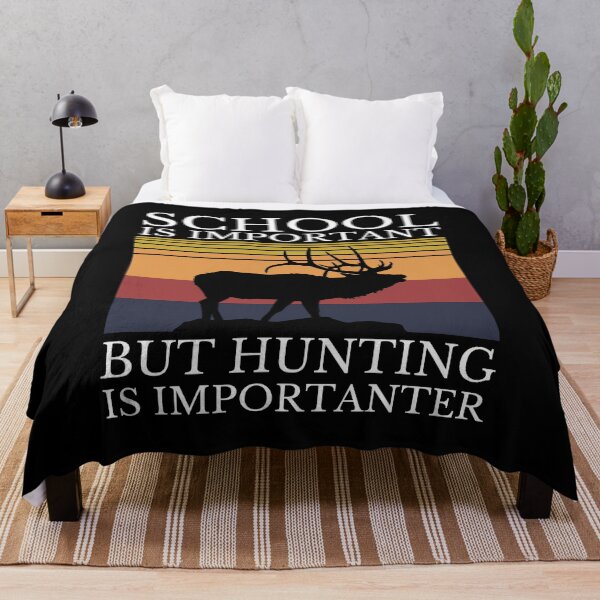 Item preview, Retro hunting is more importanter than school elk shirt white text designed and sold by Wingo-Designs.