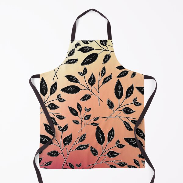 Item preview, Delicate Black and Sunset leaf pattern designed and sold by Jennykies.