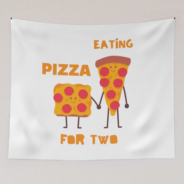 Item preview, Eating Pizza For Two designed and sold by RoaaMagic.