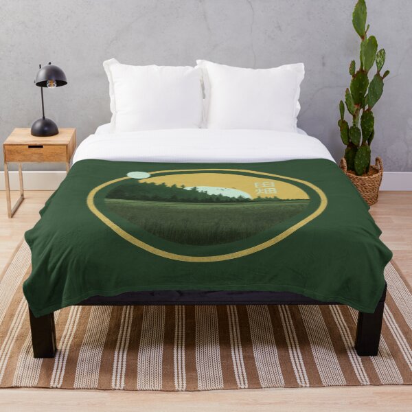 Item preview, Vintage nature panorama of a beautiful field in front of a lush forest designed and sold by dominic0925.