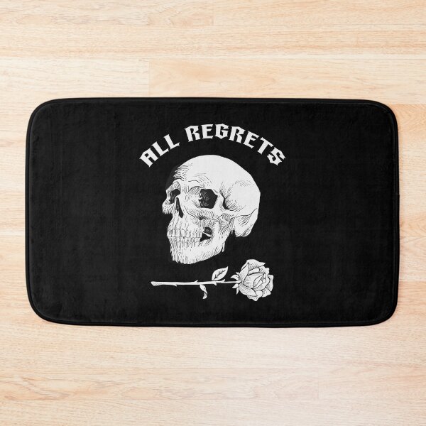 Item preview, All regrets skull and rose. Rock and roll gift. designed and sold by paulo silveira.