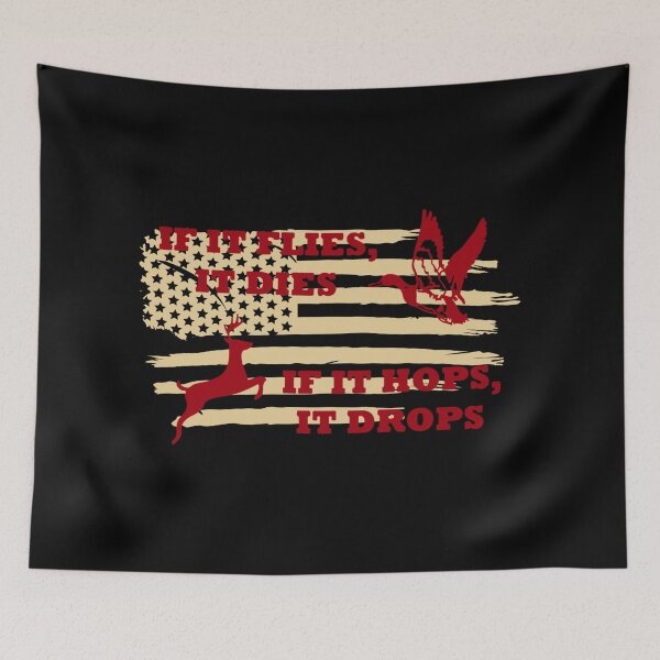 Item preview, American flag deer hunting bird hunting shirt designed and sold by Wingo-Designs.