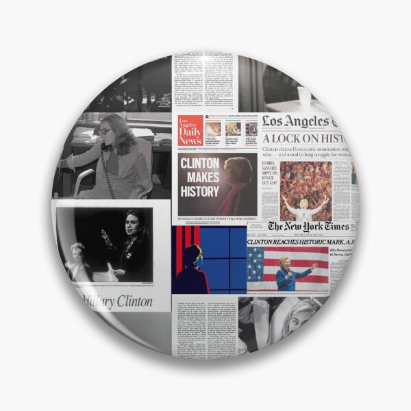 Artikelvorschau, Hillary Rodham Clinton Throwback Magazin und Zeitung Collage entworfen und verkauft von itsmebecca.