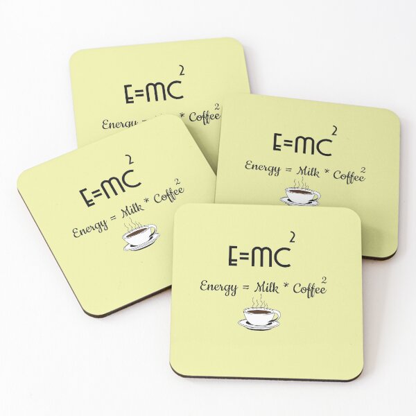 Item preview, E=MC2 , energy = milk*coffee, funny, sarcastic, coffee, caffeine, lovers designed and sold by helkav.