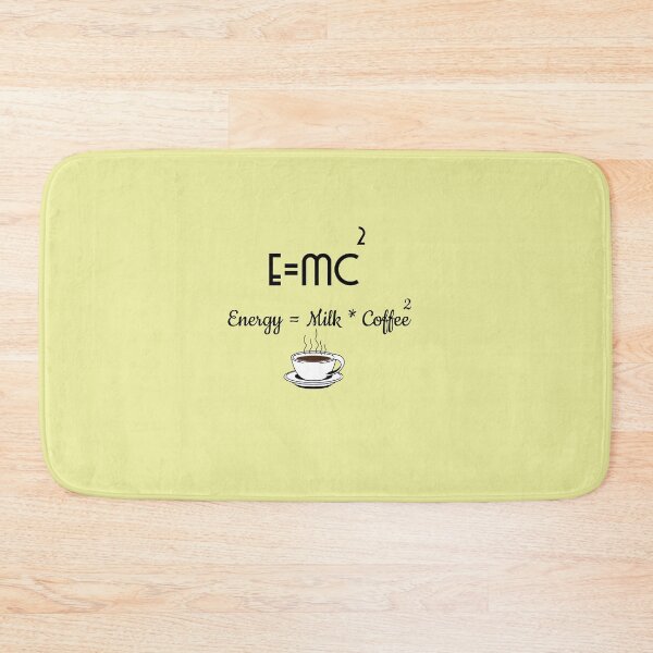 Item preview, E=MC2 , energy = milk*coffee, funny, sarcastic, coffee, caffeine, lovers designed and sold by helkav.