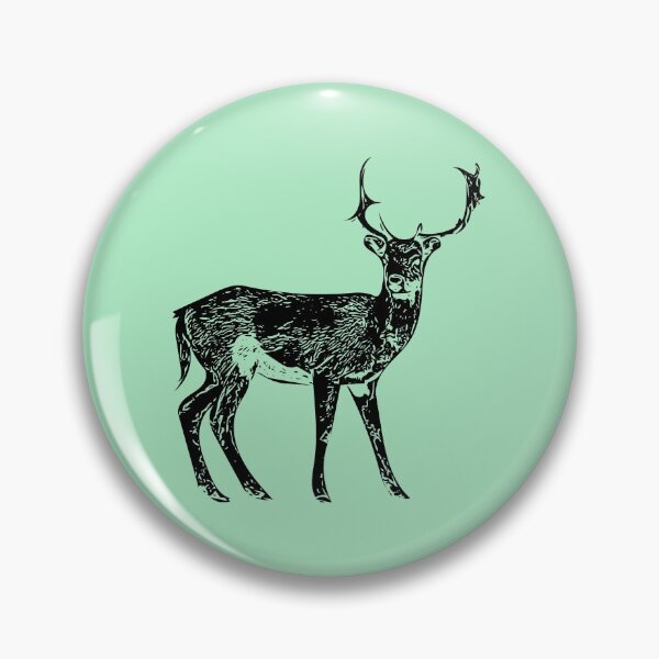 Item preview, Roe Deer Black Print  designed and sold by designsasstultd.