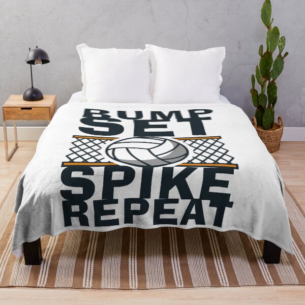 Item preview, Girls Volleyball Bump Set Spike Repeat Blue Purple Teen Gift T-Shirt designed and sold by TheFlipRepublic.