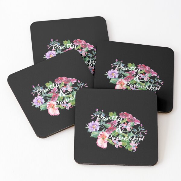 Item preview, Pretty & Powerful against Floral Background designed and sold by VisualStylesUn.