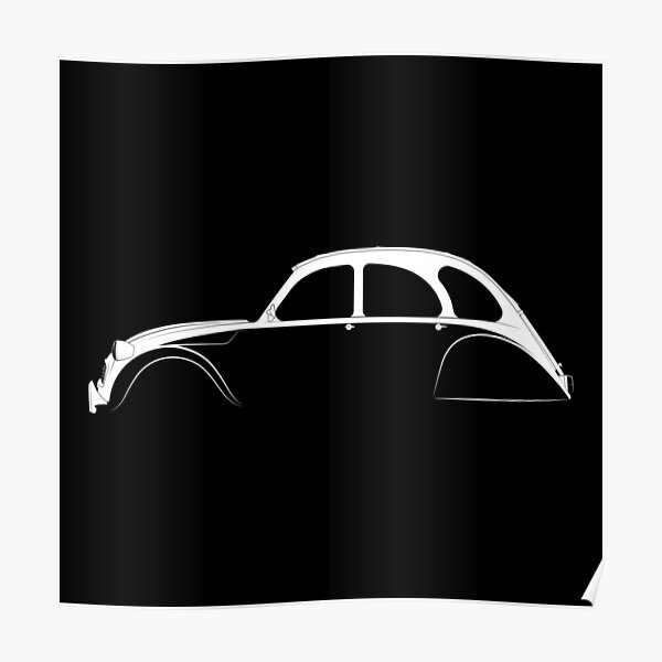 Citroën 2CV Silhouette Poster