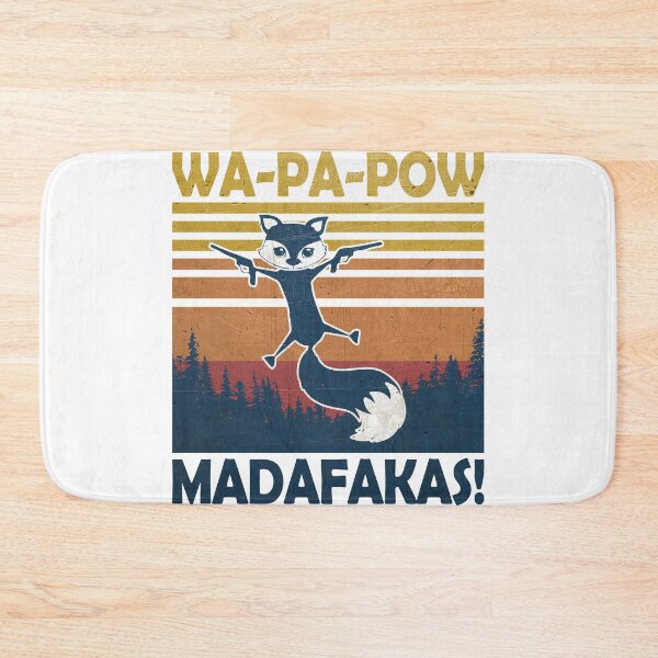 Item preview, Vintage Funny Retro Fox! Not Pew pew, WA-PA-POW madafakas designed and sold by Groenendijk.