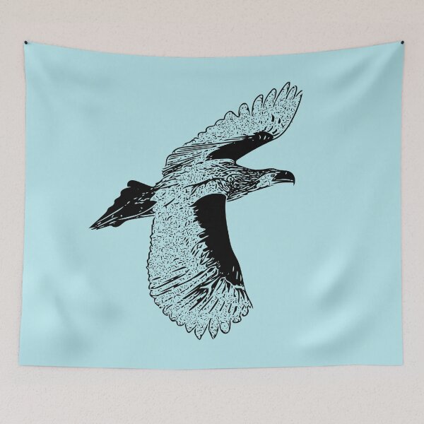 Artikelvorschau, Stellers Sea Eagle Black Print entworfen und verkauft von designsasstultd.