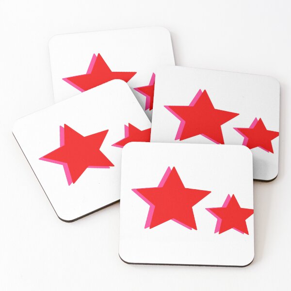 Item preview, RED AND PINK STARS designed and sold by kefdesigns.