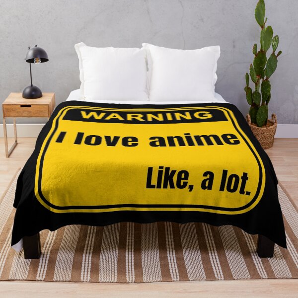 Item preview, I Love Anime Like A Lot Anime Warning Signs designed and sold by Johan Liebert.