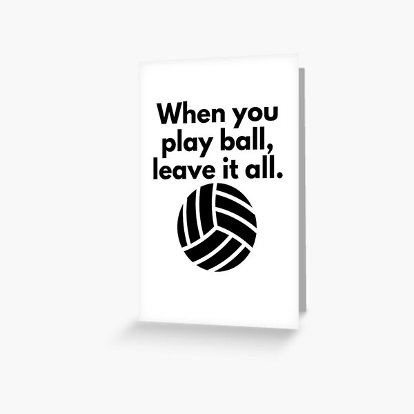 Ligma Balls Funny Pun Volleyball Fan Quote Gift Greeting Card by Jeff  Creation