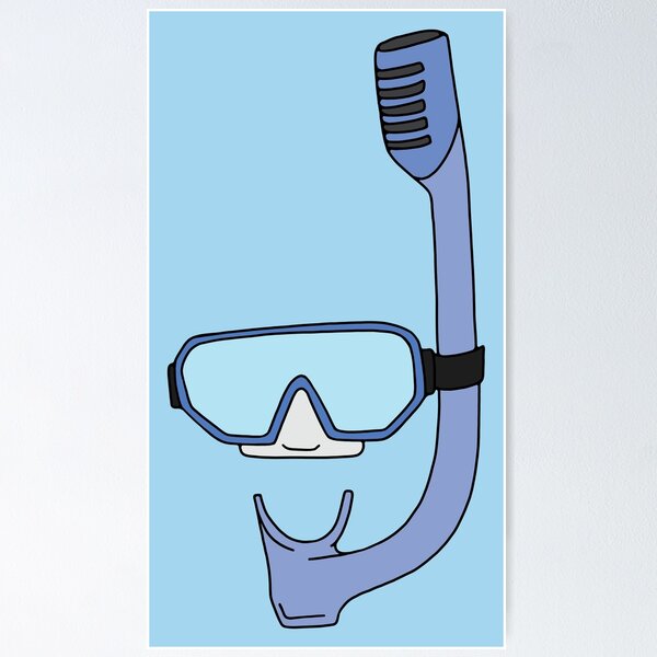 Snorkel and Goggles Poster