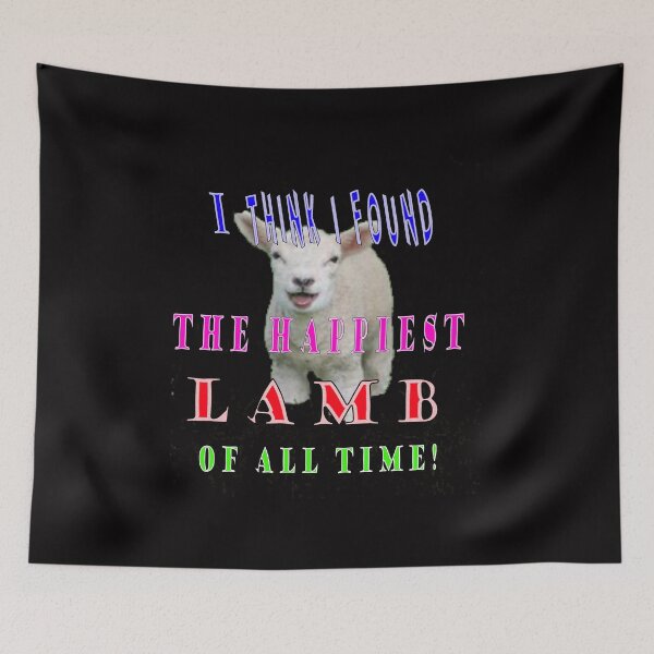 Item preview, I Think I Found The Happiest Lamb Of All Time! designed and sold by Viktor Kabbach.