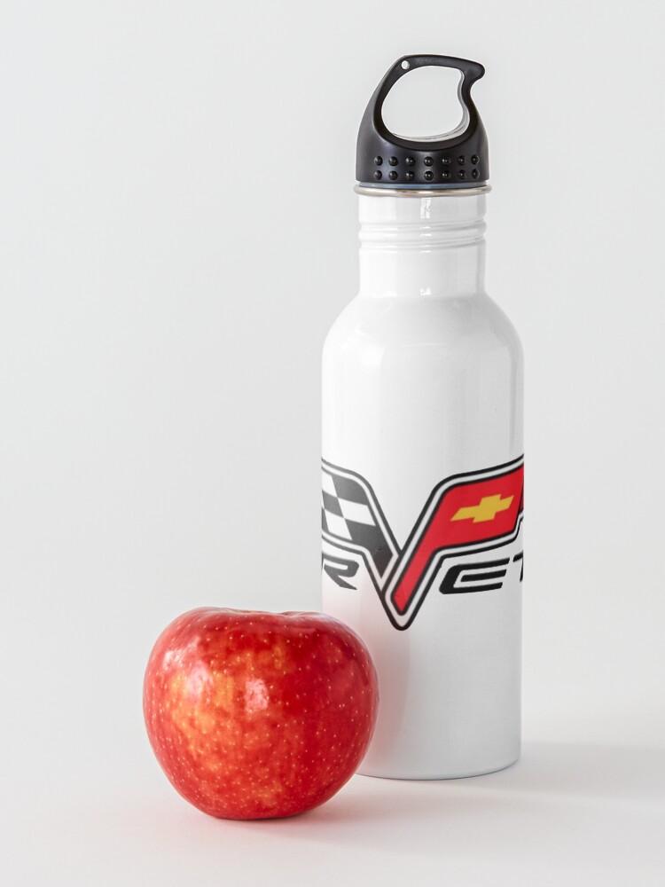 Alternate view of Corvette logo c6 Water Bottle