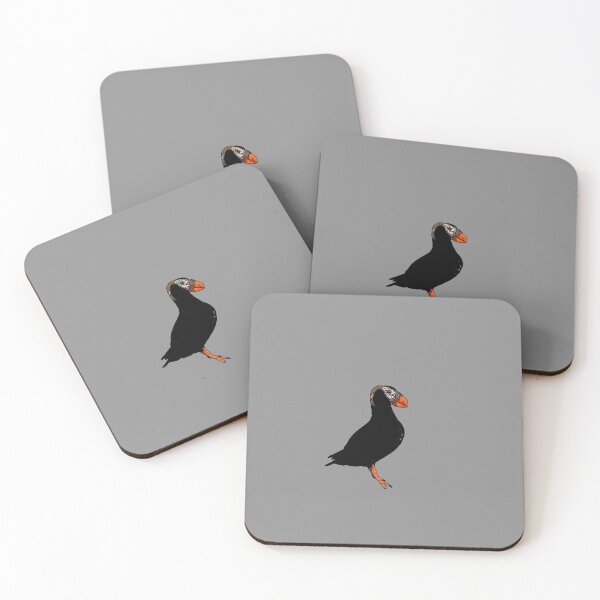 Item preview, Tufted Puffin Black Alternate Print  designed and sold by designsasstultd.
